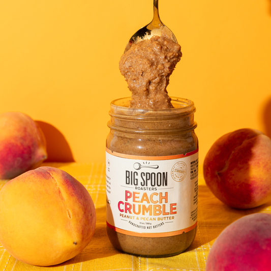 Introducing Spring 2025 Limited Batch - Peach Crumble Peanut & Pecan Butter!