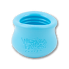 West Paw TOPPL dog toy in aqua blue, size small