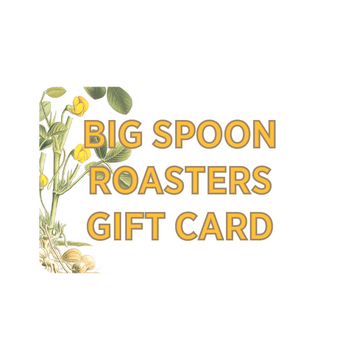 Big Spoon Roasters Gift Card with plant illustration