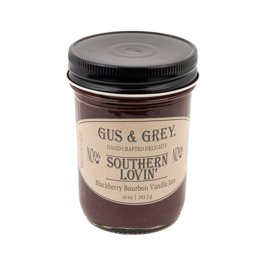jar of Gus & Grey Blackberry Bourbon Vanilla Jam