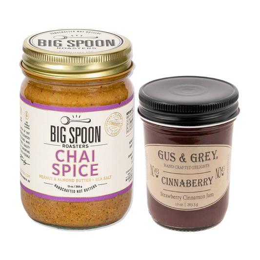 September Featured PB&J - Chai Spice + Gus & Grey Strawberry Cinnamon Jam
