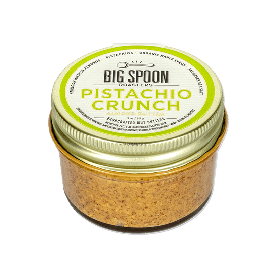 A 3oz jar of Pistachio Crunch