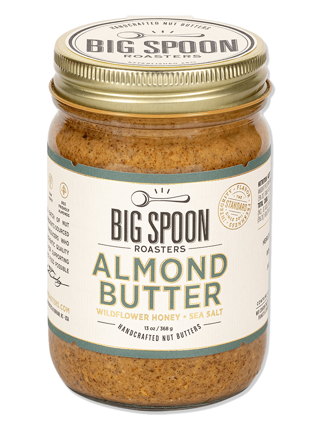 13oz jar of Big Spoon Roasters Almond Butter