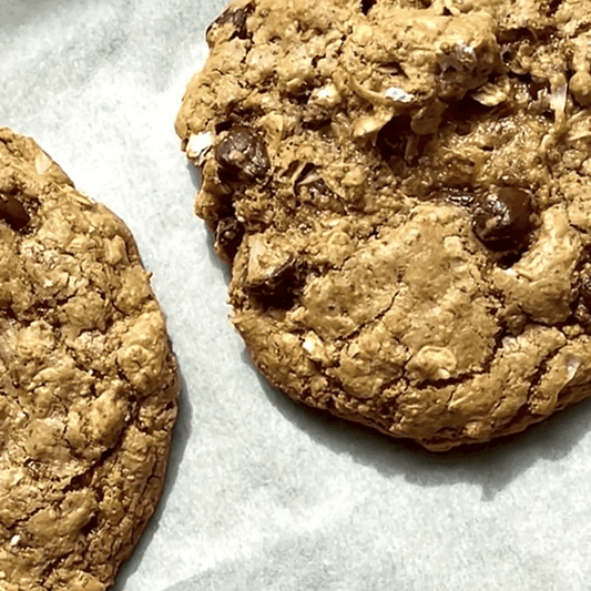 Cashew Butter Cowboy Cookies