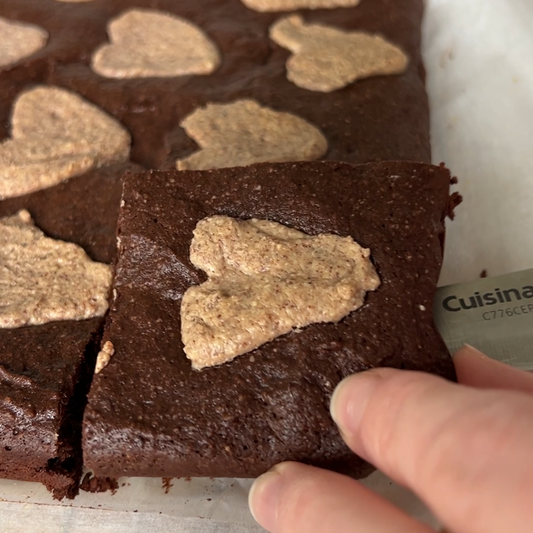 Gluten-Free Linzer Cookie Brownies