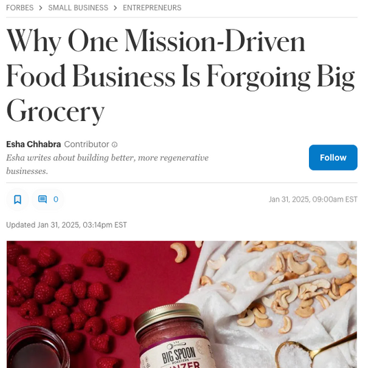 Forbes Feature: Why One Mission-Driven Food Business is Forgoing Big Grocery