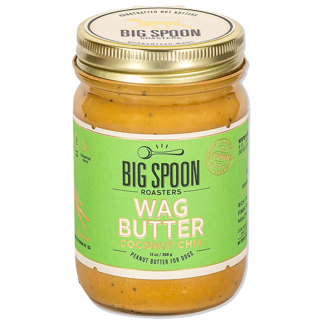 Wag Butter - Coconut Chia 13oz jar front