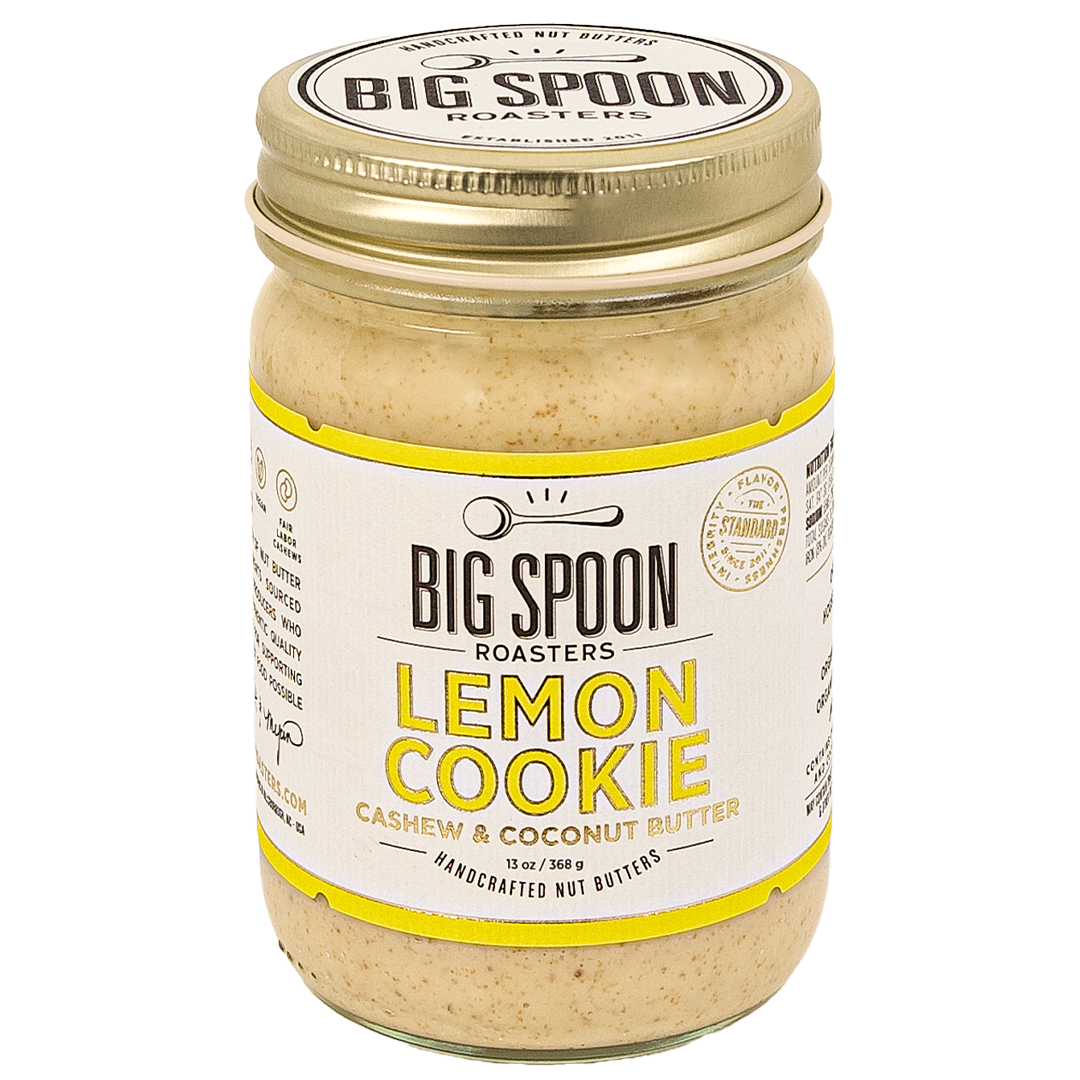 jar of Lemon Cookie Cashew & Coconut Butter