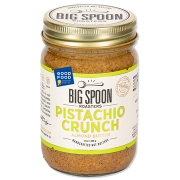 13oz jar of Pistachio Crunch Almond Butter