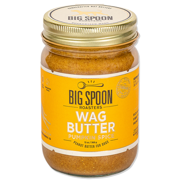 13oz jar of Wag Butter - Pumpkin Spice Recipe