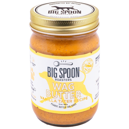 Jar of Big Spoon Roasters Vanilla Tater Wag Butter