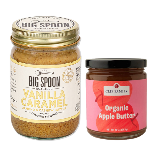 December Featured AB&J - Vanilla Caramel + Clif Family Organic Apple Butter