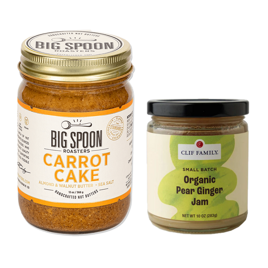 November Featured AB&J - Carrot Cake + Clif Family Organic Pear Ginger Jam