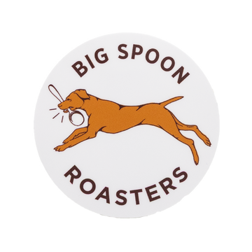 Big Spoon Roasters Leaping Dog Sticker