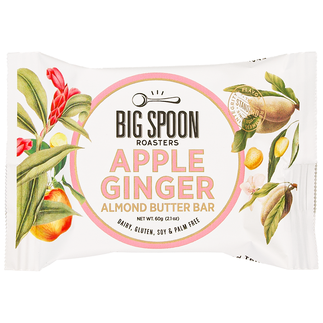 front of Apple Ginger Almond Butter Bar package