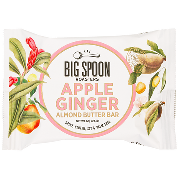 front of Apple Ginger Almond Butter Bar package