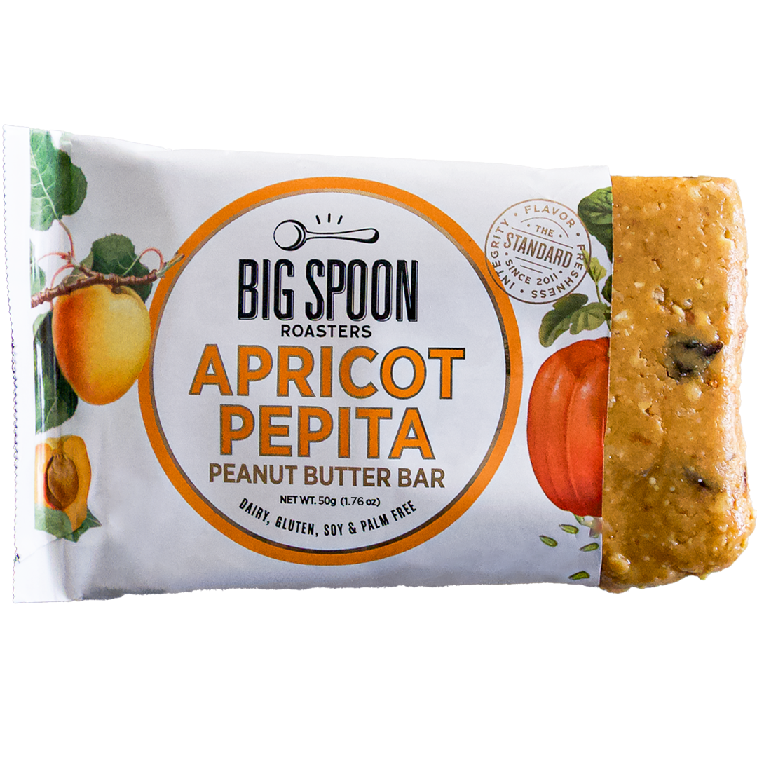Apricot Pepita Peanut Butter Bar open