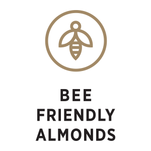 Bee friendly almonds icon