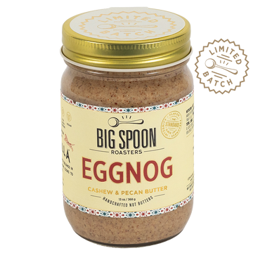 Jar of Eggnog Cashew & Pecan Butter