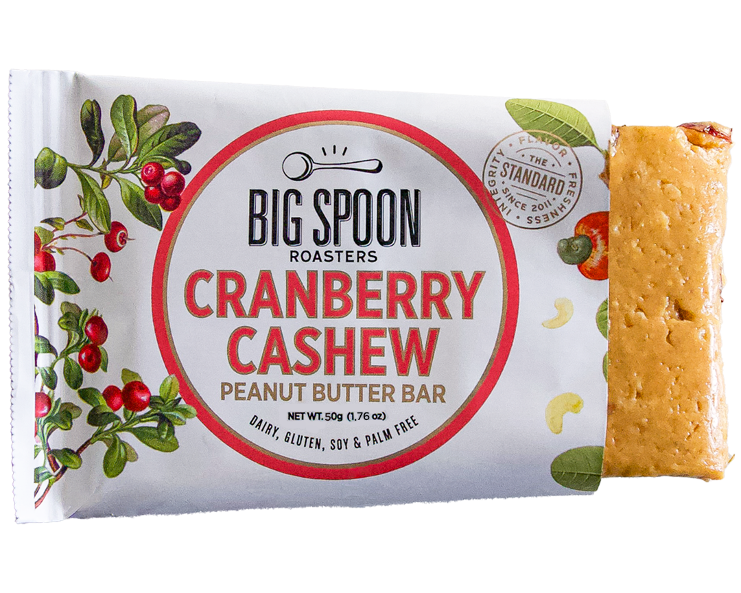 open Cranberry Cashew peanut butter bar