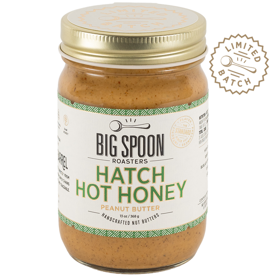 Jar of Hatch Hot Honey peanut butter
