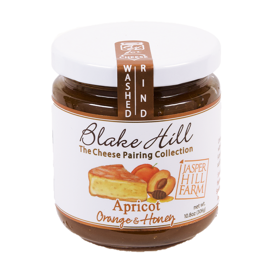 jar of Blake HIll Apricot Jam with Orange and Honey