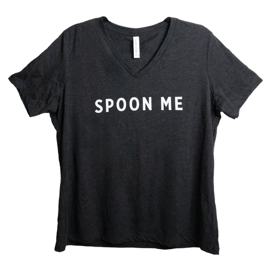 Relaxed V-Neck Spoon Me Tee