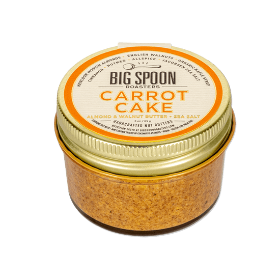 Mini jar of Carrot Cake Almond & Walnut Butter