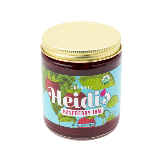 jar of Heidi's Raspberry jam