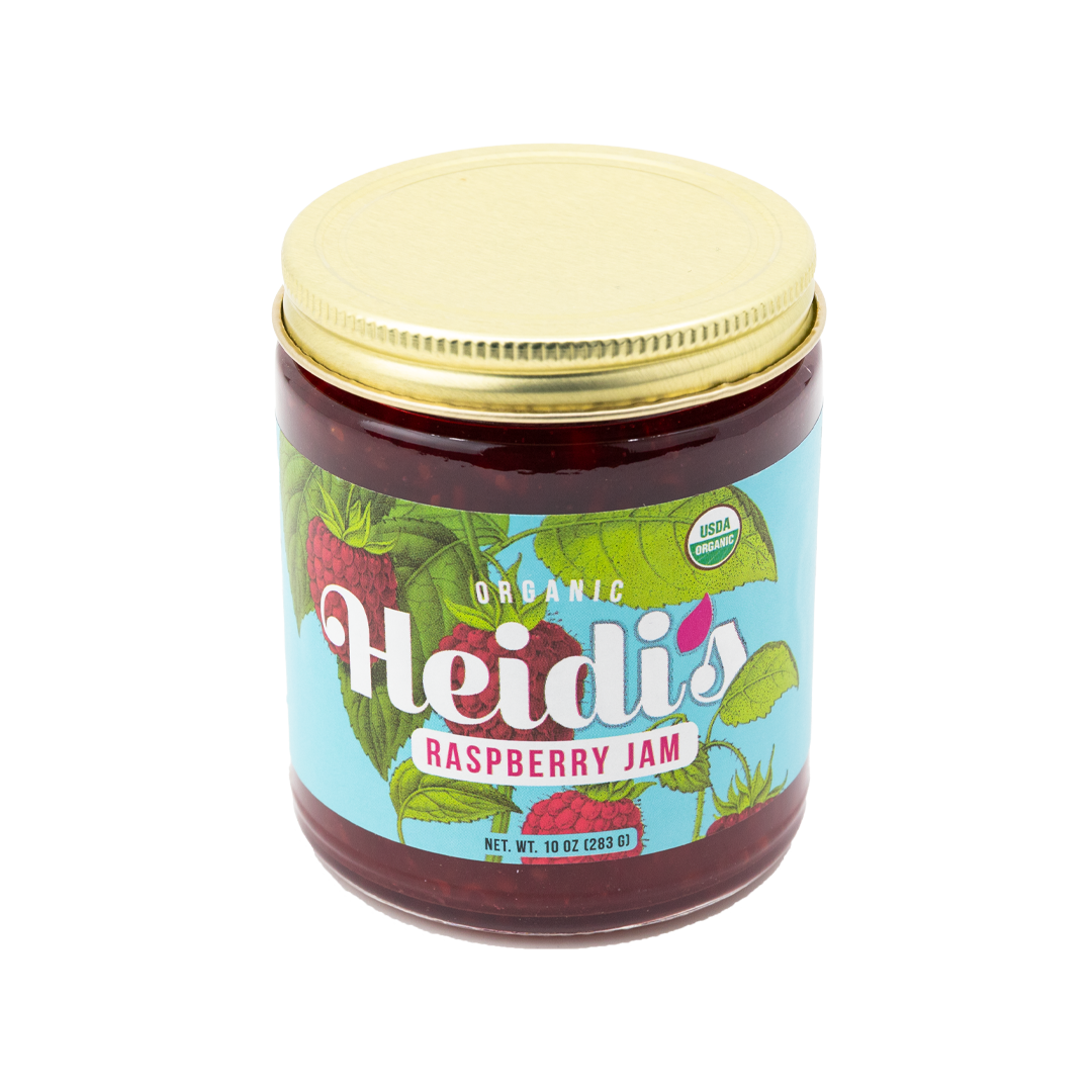 jar of Heidi's Raspberry jam