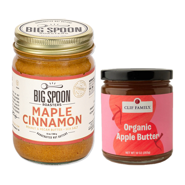 December Featured PB&J - Maple Cinnamon + Clif Family Organic Apple Butter