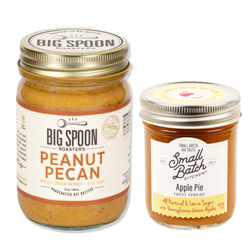 November Featured PB&J - Peanut Pecan + Small Batch Kitchen Apple Pie