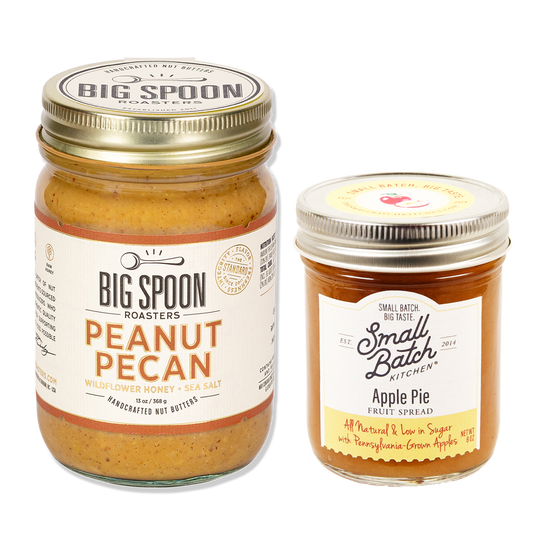 November Featured PB&J - Peanut Pecan + Small Batch Kitchen Apple Pie