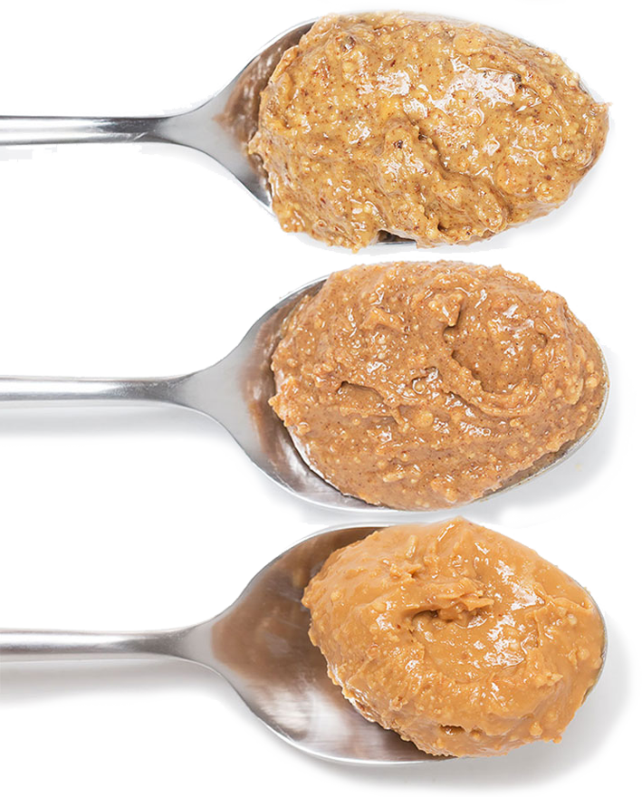 Three spoonfuls of nut butter