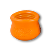 West Paw TOPPL dog toy in tangerine orange, size small